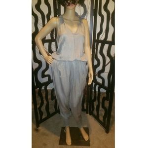Beautiful Gray Racerback Jumpsuit